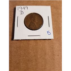 1949 D Wheat Penny Great Detail