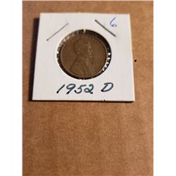 1952 D Wheat Penny