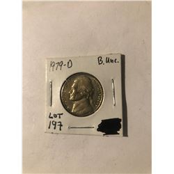 1979 D Jefferson Nickel in Brilliant Uncirculated Grade