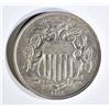 Image 1 : 1866 WITH RAYS SHIELD NICKEL CH BU