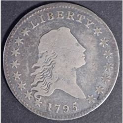 1795 FLOWING HAIR HALF DOLLAR, FINE a few marks