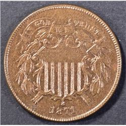 1871 2 CENT CH/GEM UNC