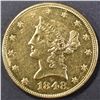 Image 1 : 1848 GOLD 10 DOLLAR LIBERTY HEAD CH BU