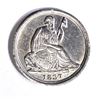 Image 1 : 1837 SEATED LIBERTY HALF DIME AU
