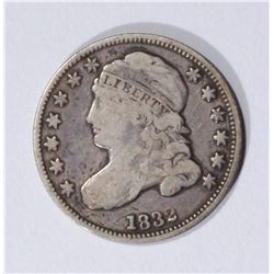 1832 CAPPED BUST DIME, FINE