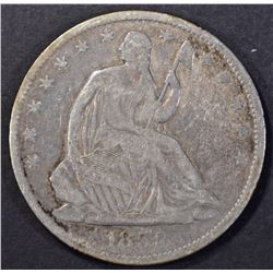 1859-O SEATED HALF DOLLAR, VF
