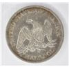 Image 2 : 1861-O SEATED HALF DOLLAR, XF/AU KEY DATE!