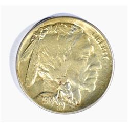1914-S BUFFALO NICKEL, CH BU