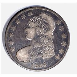 1834 BUST HALF DOLLAR, VF