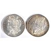 Image 1 : 1886 & 1898 MORGAN DOLLARS  CH BU