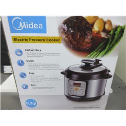 New Midea Electric Pressure Cooker 6.3 quart / perfect Rice / Quick easy and safe