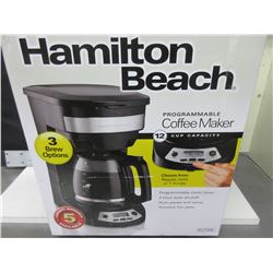New Hamilton Beach 12 cup Programmable Coffee Maker / 3 brew options