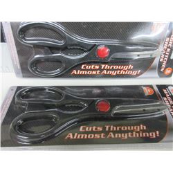 2 New Pairs of Magic Kitchen Shears / cuts through almost Anything