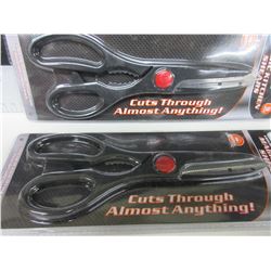 2 New Pairs of Magic Kitchen Shears / cuts through almost Anything