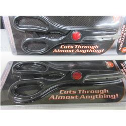 2 New Pairs of Magic Kitchen Shears / cuts through almost Anything