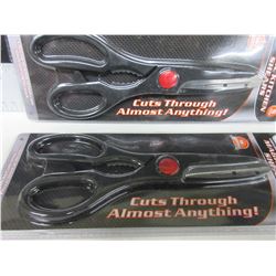 2 New Pairs of Magic Kitchen Shears / cuts through almost Anything