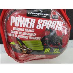 New 10ft Power Sports Booster Cables for ATV / SxS / Sleds and Bikes