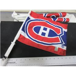 3 New Montreal Canadians Car Flags / NHL Hologram
