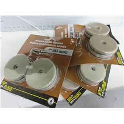 4 New Packs of Furniture Slide / Glides 2 inch 4 per pack