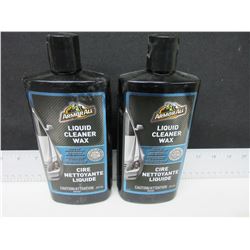 2 New Armor All Liquid Cleaner Wax 473ml / cleans and restores as you wax