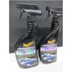 2 New Meguiars Ultimate Quik Detailer / 22floz spray Beads water relentlessly