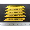 Image 1 : 5 New DeWalt 6" Bi-Metal Recip/Sawzall Blades