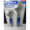 Image 2 : New Mastercraft Adjustable Wrench set / 3 piece 6 - 8 & 10 inch
