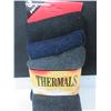 Image 2 : New Mens Warm Winter Thermal Socks 3 pack/ grey/blue/black size 10-13