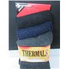 Image 2 : New Mens Warm Winter Thermal Socks 3 pack/ grey/blue/black size 10-13