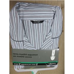 New Mens Woven Pyjama 2 piece set top & bottom size XL  / 40-42"