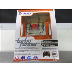 Odyssey Turbo Runner Quad Drone / scales walls and drive on the ceiling