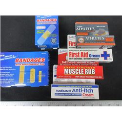 New First Aid Bundle / great Value / Band Aids / Creams