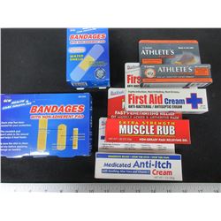 New First Aid Bundle / great Value / Band Aids / Creams