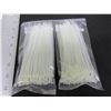 Image 1 : 2 New packs of 100 Cable/Zipties 6" White