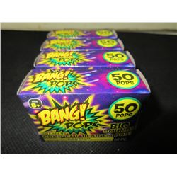 4 New BANG POPS! Drop em or throw em BIG BANG! 4 Boxes of 50 each
