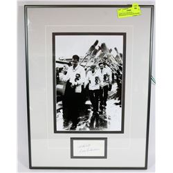 BRIER CUP CURLER ERNIE RICHARDSON AUTOGRAPH FRAMED