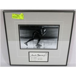 GAETON BOUCHER GOLD MEDALIST SIGNED FRAMED.