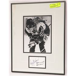 GOLD MEDALIST MYRIAM BEDARD SIGNATURE FRAMED.