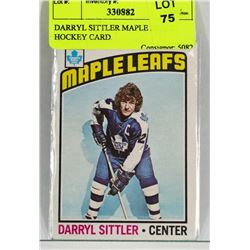 DARRYL SITTLER MAPLE LEAFS HOCKEY CARD