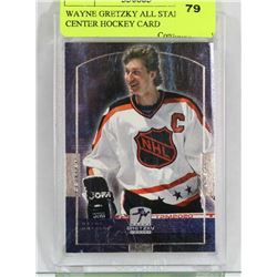 WAYNE GRETZKY ALL STAR CENTER HOCKEY CARD