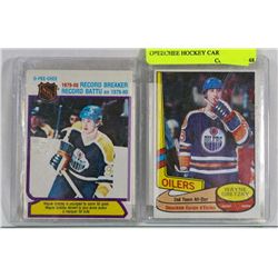 PAIR OF 1980 WAYNE GRETZKY OPEECHEE HOCKEY CARDS