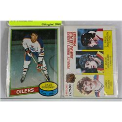 1980-81 OPEECHEE HOCKEY CARDS - DAVE SEMENKO
