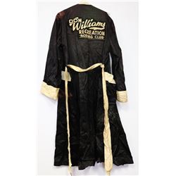 HALL OF FAME BOXER DON WILLIAMS 1950S BOXING ROBE.