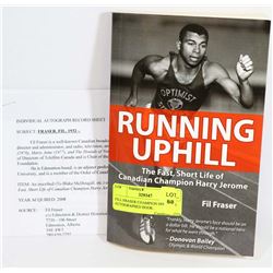 FILL FRASER CHAMPION SPRINTER AUTOGRAPHED BOOK.