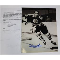 WILLIE O'REE AUTOGRAPHED 8X10 PICTURE.
