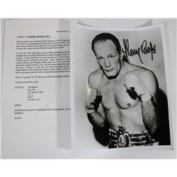 HENRY COOPER BOXER AUTOGRAPH 8X10 PICTURE.