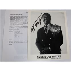 JOE FRAZIER BOXER AUTOGRAPH 8X10 PICTURE.