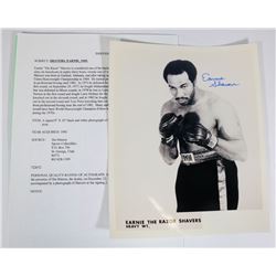 ERNIE SHAVERS BOXER AUTOGRAPH 8X10 PICTURE.