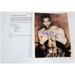 CLEVELAND WILLIAMS BOXER AUTOGRAPH 8X10 PICTURE.