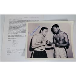 CARMEN BASILO BOXER AUTOGRAPH 8X10 PICTURE.
